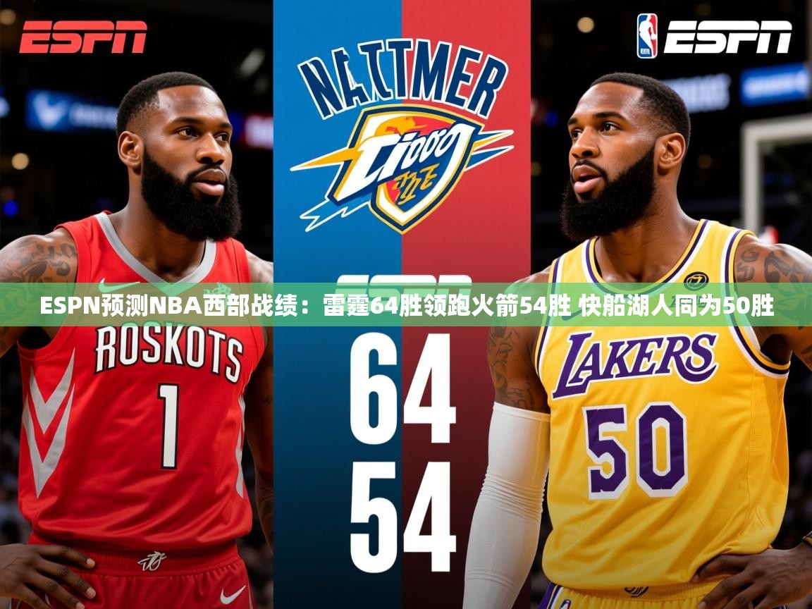 2025米兰体育直播ESPN预测NBA西部战绩：雷霆64胜领跑火箭54胜 快船湖人同为50胜  第2张